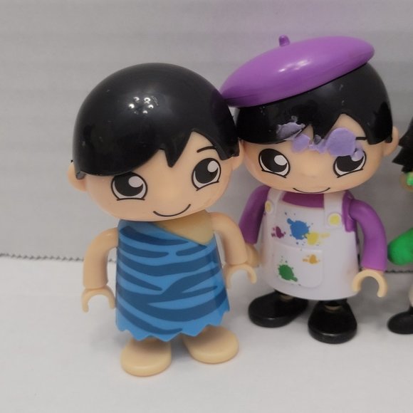 5 Ryans World Lot Figure Caveman Artist Painter Robo Pando Panda Combo Squishy - Picture 2 of 10